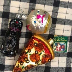 Set of 3 Old World ornaments